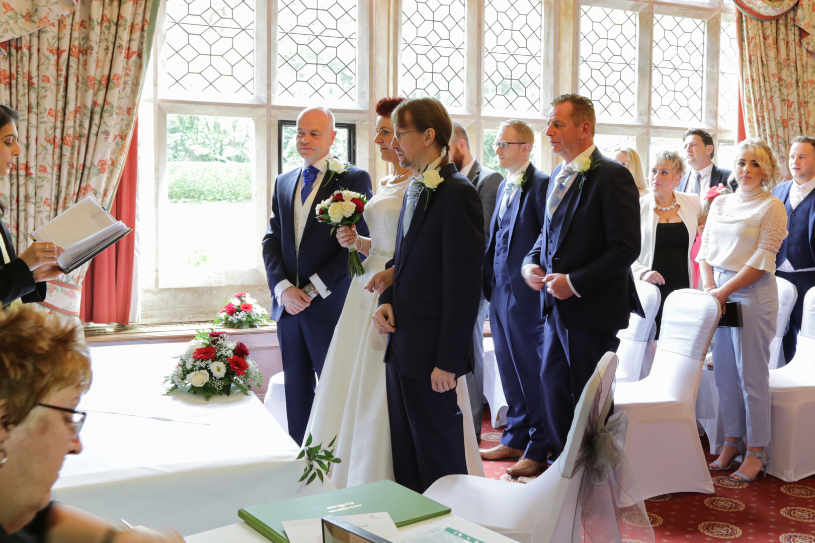 Andy & Marta's wedding ceremony at The Grim's Dyke Hotel Harrow Weald.