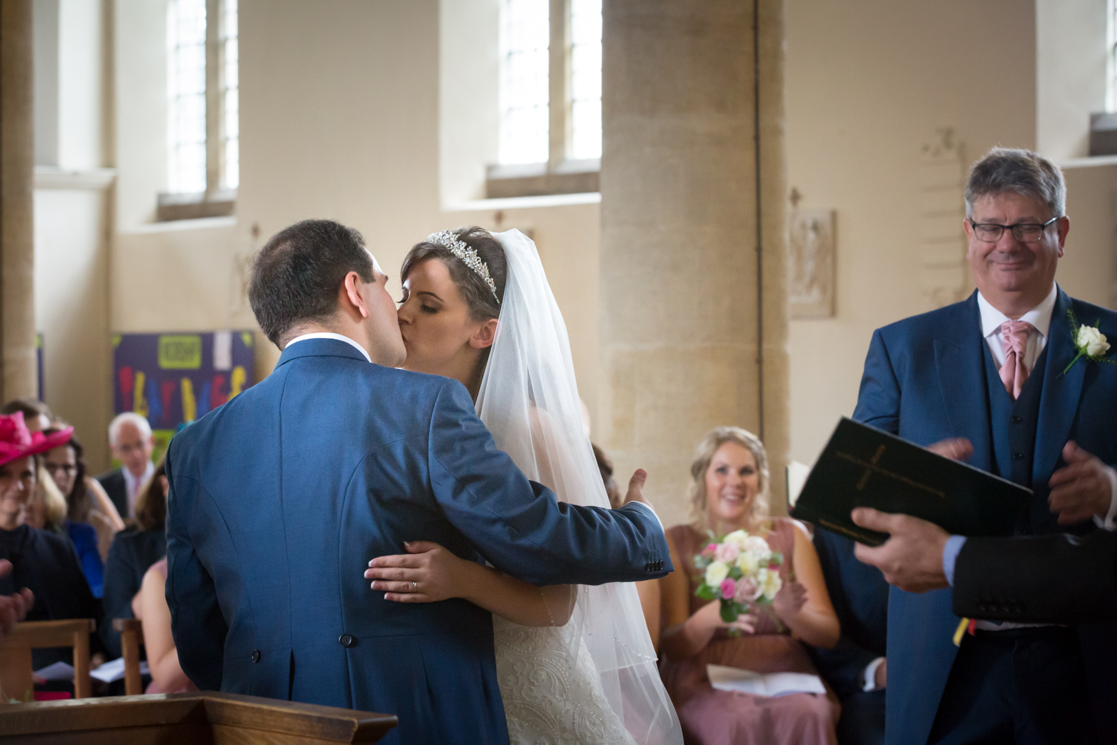 Naomi and Emilio photographed at St Lawrence's Church, Eastcote, Pinner, Middlesex by Tim & Linda Durham of Pinner Wedding Photograph