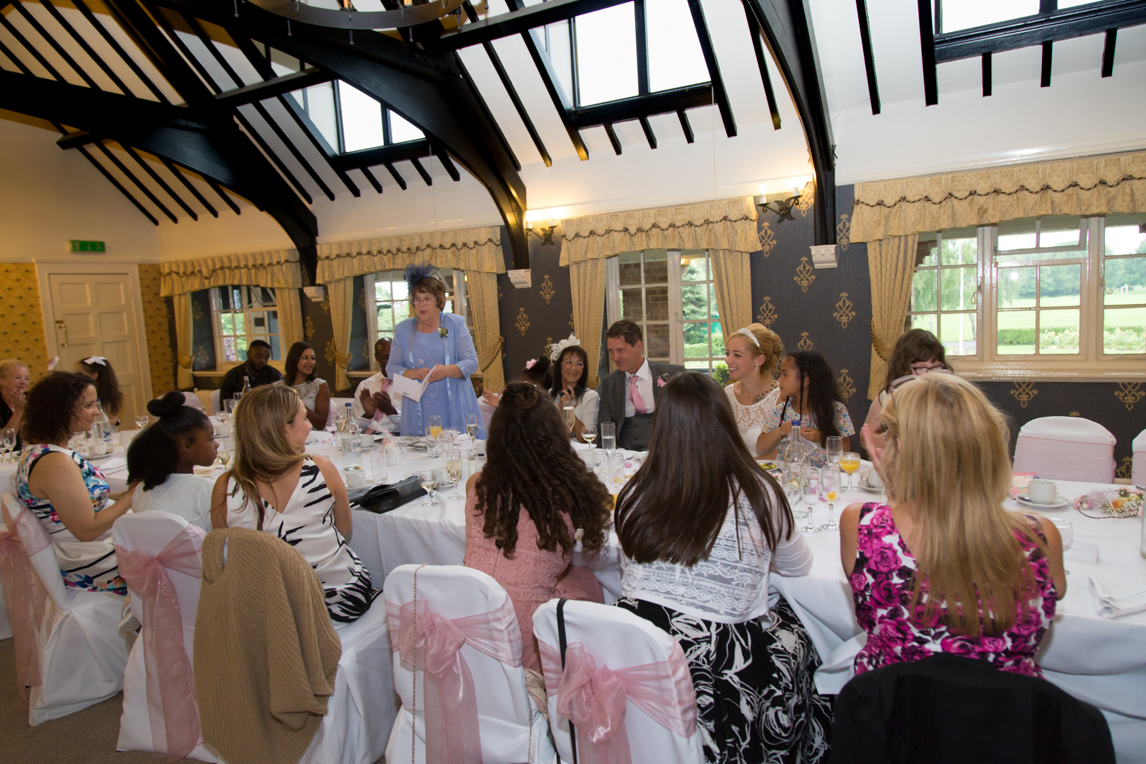 Speeches at the Wedding Breakfast - Paul and Diane at The Cavendish in Eastcote, Middlesex by Tim Durham at Pinner Wedding Photography. Photographer in Harrow and photographer in Ruislip