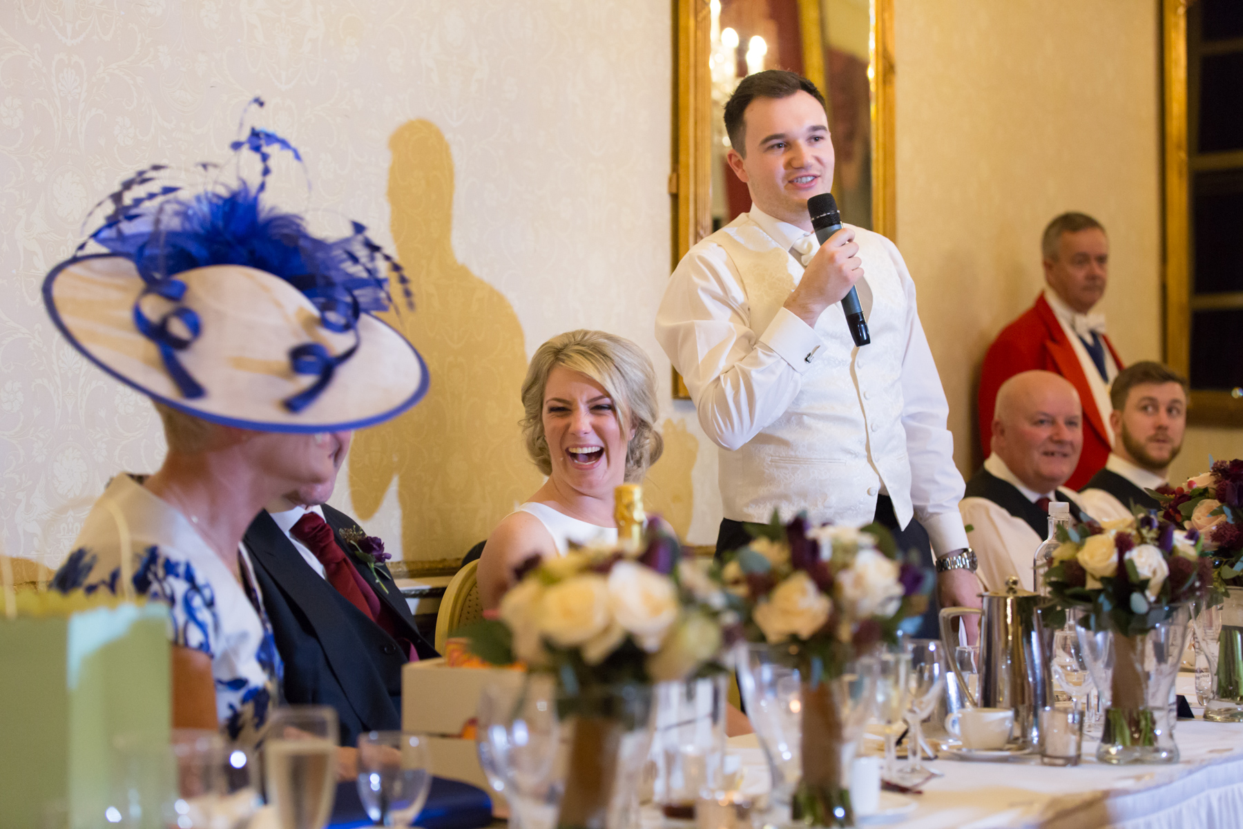 The groom's speech at Emily and Jon's Wedding at Moor Park, Rickmansworth, Rickmansworth