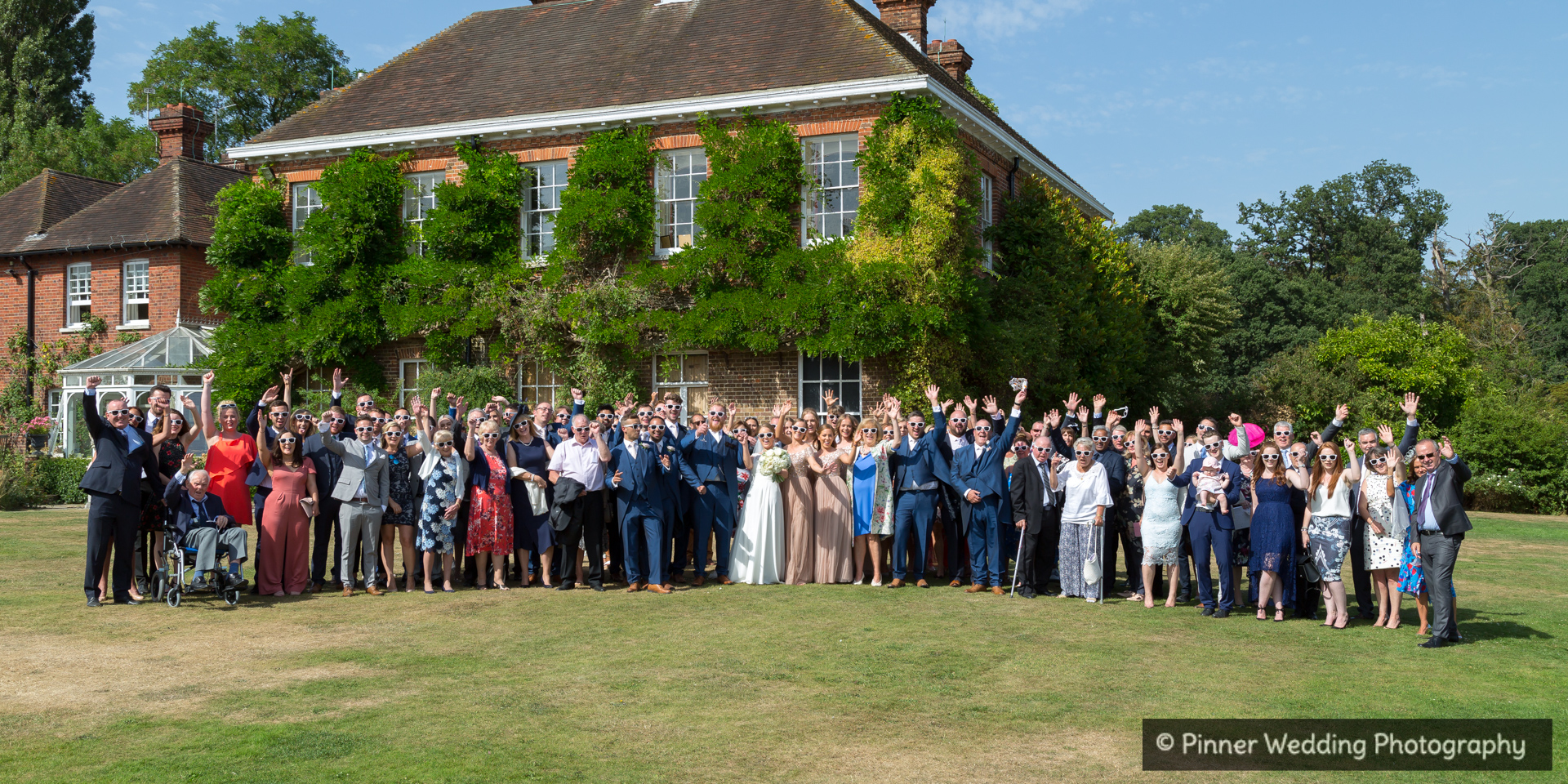 Wedding-Group-Photograph-Mickelfield-Hall-Sarratt-Hertfordshire